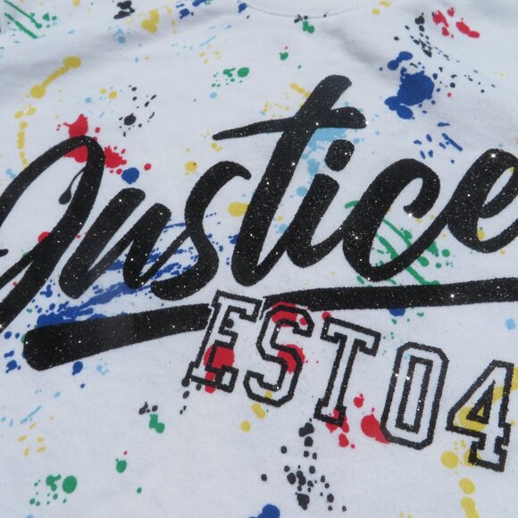 Justice Active Sweatshirt Top 12 Girls Kids Cotton Sweater - Picture 3 of 15